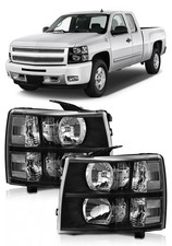 Headlights Assembly fit Chevy 07-14 Silverado /07-13 Silverado 1500