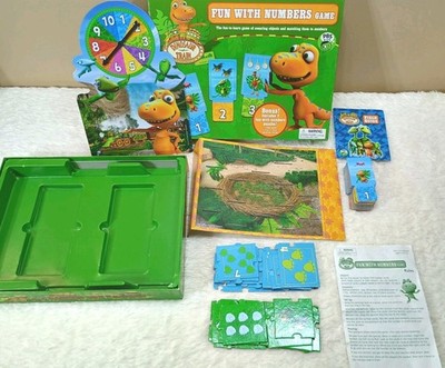 RARE Dinosaur Train Fun With Numbers Game PBS Kids Pressman Jim Henson Complete