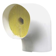 2-1/2" Fiberglass Elbow Pipe Fitting Insulation, 1" Wall, Ell307