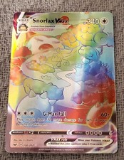 *** POKEMON *** TCG CARD - SNORLAX ~ VMAX ~ HOLO ~ FULL ART  ~ 206/202