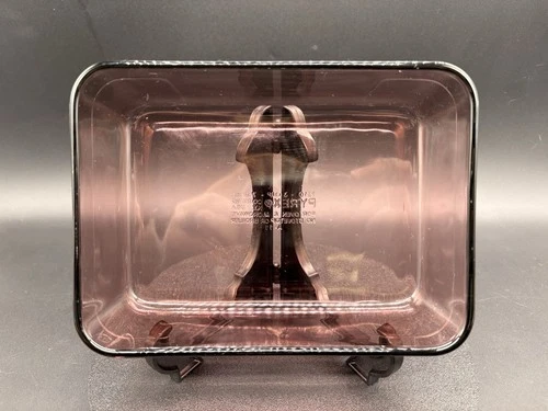 Vtg PYREX Corning USA Cranberry Rectangular Baking Dish 7210 3 Cup 750 mL