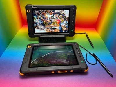 2x Getac EX80 Rugged Tablet Atom x5-Z8350 4GB 128GB Win10/11 LTE Dockingstation