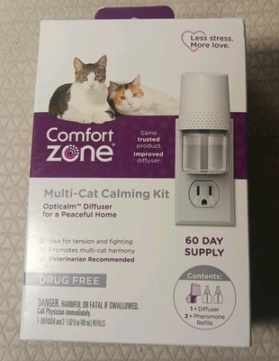 Comfort Zone 1 Diffuser & 2 Refills Multi-Cat Calming Kit 60-Day Supply