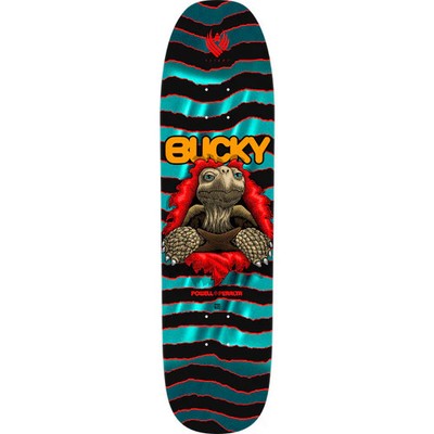 Powell Peralta Pro Bucky Lasek Tortoise FLIGHT  Turquoise Foil Skateboard Deck