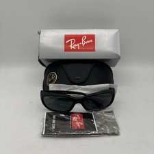 Ray-Ban Daddy-O Sunglasses Mens Black Wrap Dark Green Lens Case Box ORB2016