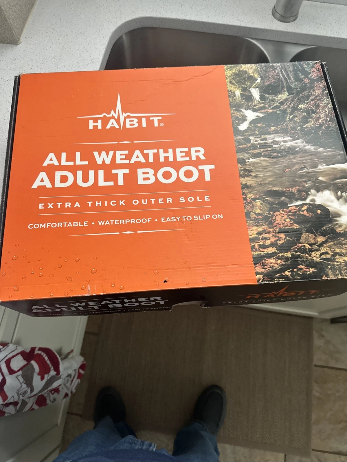 Habit Men's Extra Thick Waterproof All Weather Insulated Boot, Size 8