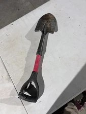 27 Inch Fiberglass Mini Round Shovel Hand Digging Tool With D-Grip Handle 1 Pack