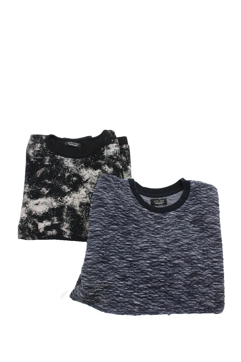 Camisetas a rayas de algodón Zara para hombres