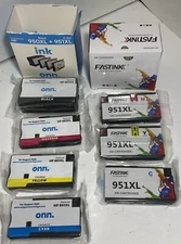 950XL Black & 951XL Color Ink Cartridges -  NEW & Partially Used - see details