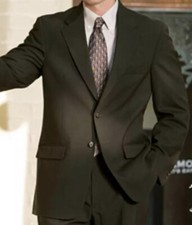 NWT Edwards Signature Two Button Charcoal Weave Sport Coat Retail 133 