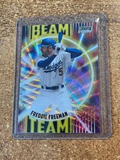2022 Topps Stadium Club Chrome Beam Team Wave Refractor # BT-16 Freddie Freeman