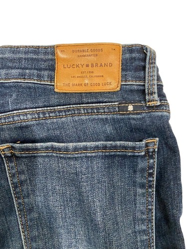 Lucky Brand Jeans Ava Skinny Blue Distressed Womens Size 26x29 EUC - Picture 9 of 12