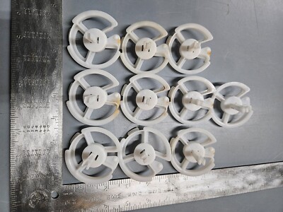 WHITE AP AUTOMATIC PRODUCTS STUDIO, 121, 122, & 123 SNACK MACHINE SPIRAL HUBS