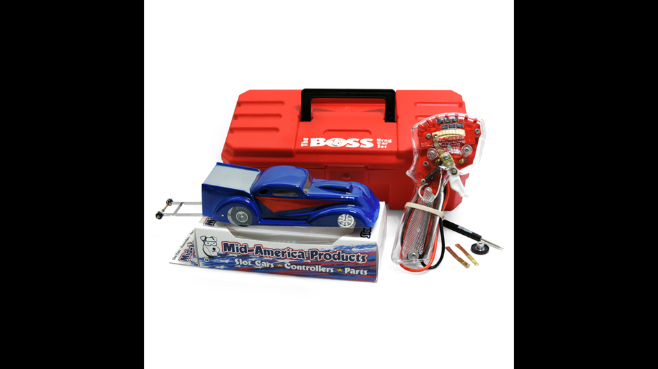 1/24 The BOSS Drag Slot Car Starter Set With Controller Mid America