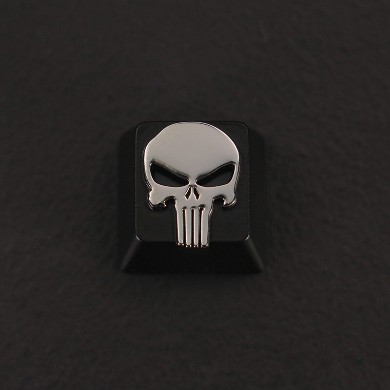 DC Theme Punisher Keycap Zinc Alloy Keycap For Cherry MX Mechanical Keyboard