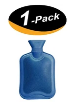 2000ML Hot Water Bottle Thick Rubber Bag Warmer Heat (1 Pack) Blue color - New