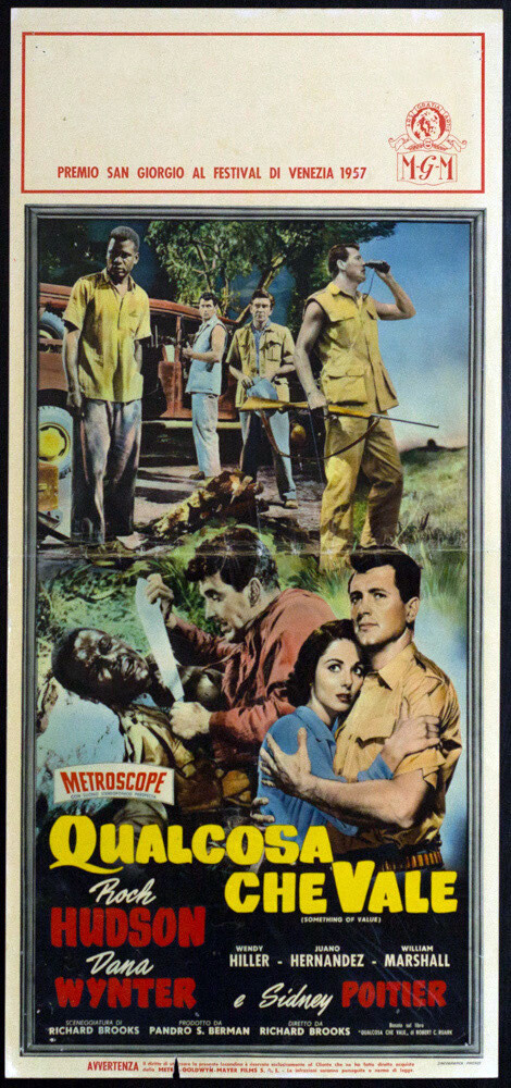 Locandina originale film Qualcosa che vale (1957) - Regia di Richard Brooks