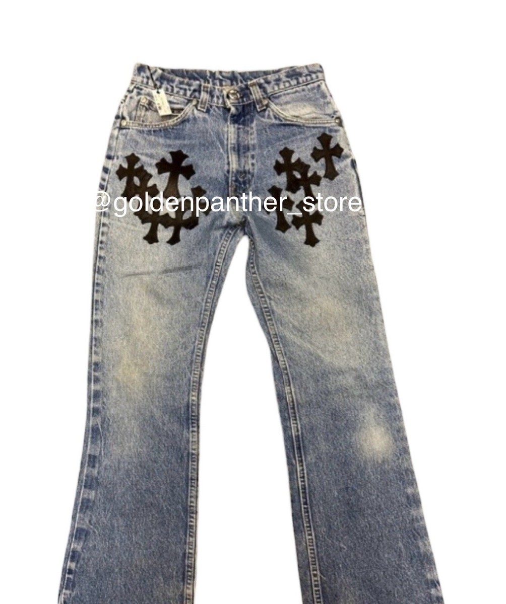 Authentic Chrome Hearts Jeans With Patches New Size Small Women