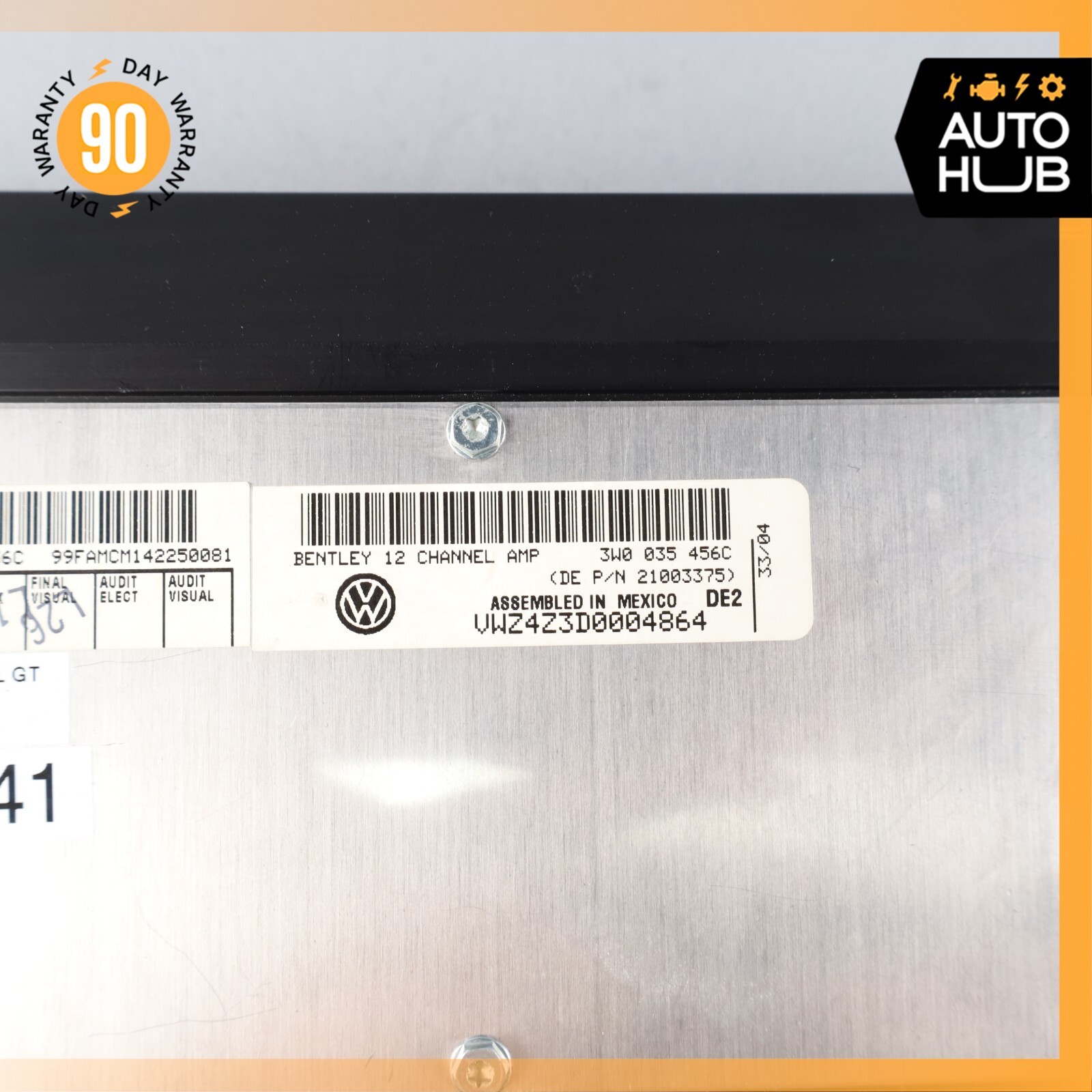 03-08 Bentley Continental GT Premium Audio Sound System Amplifier Amp OEM 81k