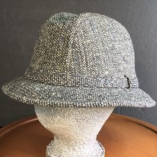 Vintage Botany 500 Mens XL Gray Wool Hat USA Made Fedora United Hatters Cap 80 s