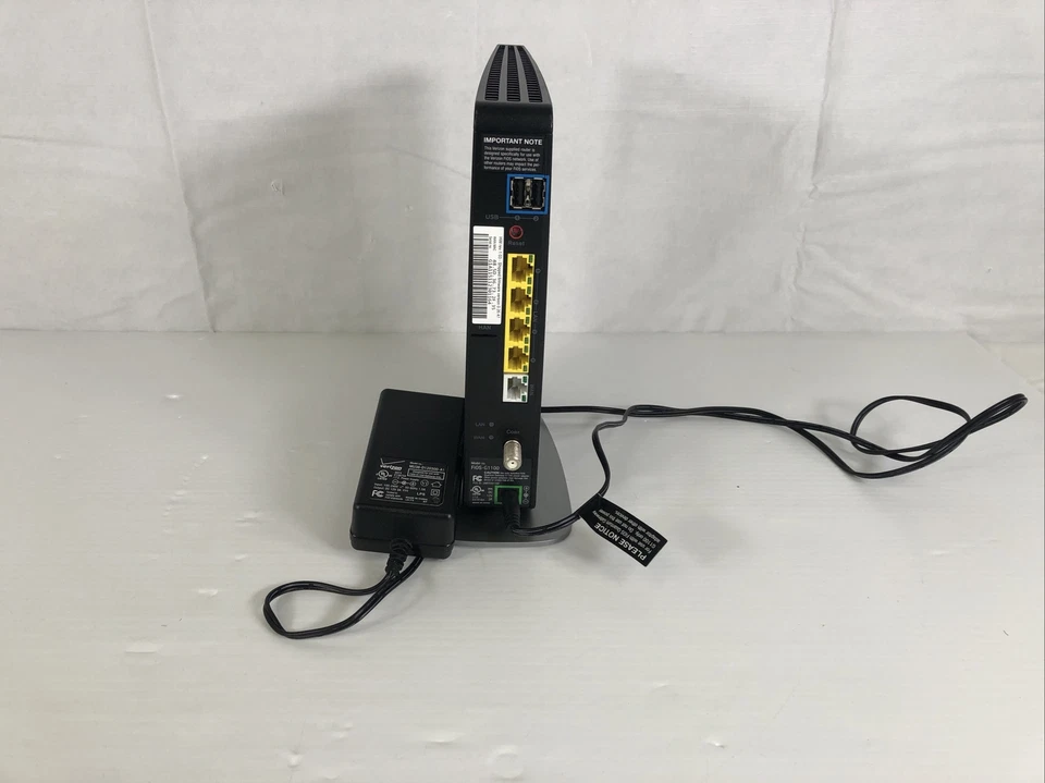 Verizon G1100 Router FiOS-G1100 Dual Band W/AC &Cat 5E With Stand(Fios Firmware) - Image 3 of 4