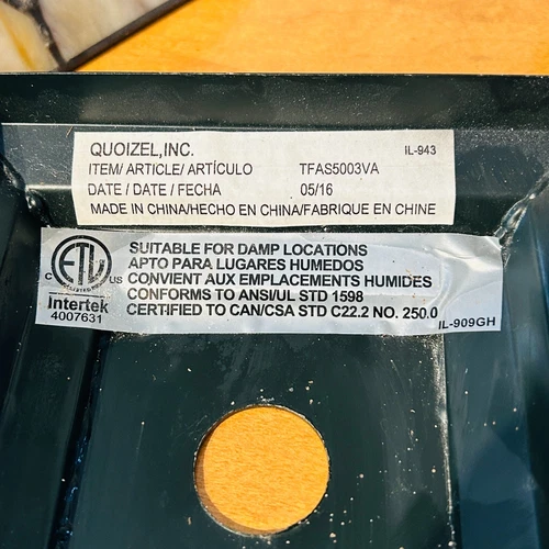 Quoizel Asheville 23" Wide Valiant Bronze 3-Light Chandelier - Picture 7 of 11