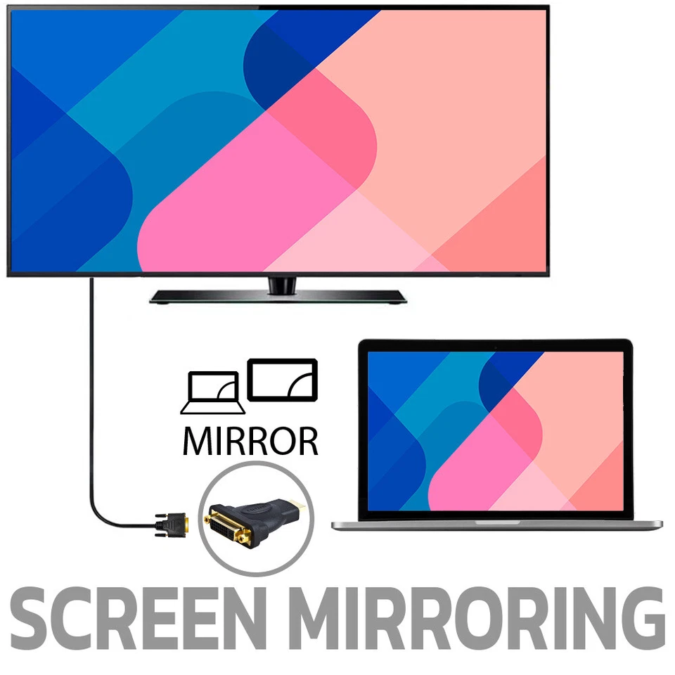 2 Pack HDMI Male to DVI-D 24+1 Pin Female Adapter HDTV Monitor Display Converter - Image 4 of 4