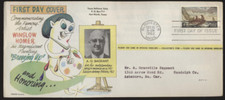 #1207 Winslow Homer Artist Texas Refinery Corp 1962 FDC Gloucester MA #10 Env