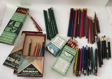 Lot of Vtg Paper Pencils Scripto Retractable Markers Faber Journal Thick +++