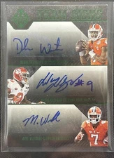 2017 Majestic Deshaun Watson Mike Williams auto RC 1/1 Wayne Gallman Clemson