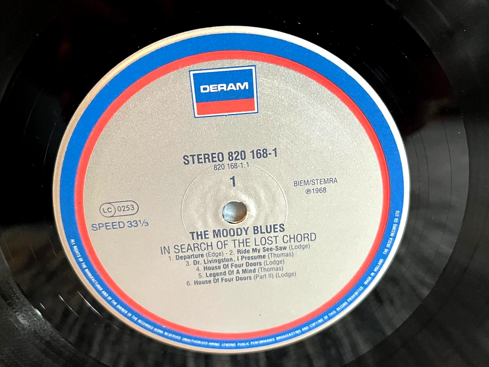 Moody Blues In Search Of The Lost Chord Import LP Play Graded NM Foto 3 de 3