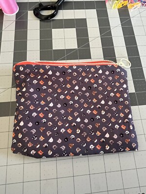 Dogs And Cats Small Handmade Makeup Bag NWOT 
