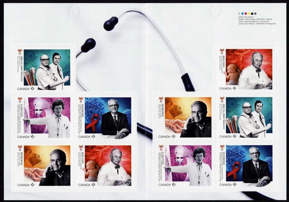 2020 - #3250a BK749 Booklet - Canada -  Medical Groundbreakers   cv$18.50 - Image 2 of 2