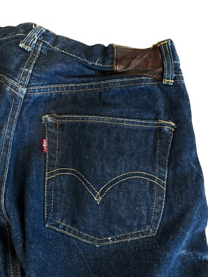 Levis 1940s 501XX Big E Hidden Rivet 29W 28L Leather Tag Levis 1940s 501XX Big E Hidden Rivet 29W 28L Leather Tag