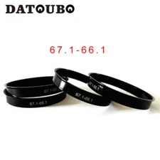 4 pcs Plastic Wheel Hub Centric rings 67.1 to 66.1mm OD 67.1 mm ID 66.1 mm Hub