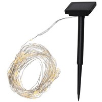 Star Trading Solar-Lichterkette Dew Drop, (200 Leds, Batterie)