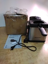 Elite Gourmet EDF-1607 1.6 QT Stainless Steel Deep Fryer 800-Watt Mesh Basket