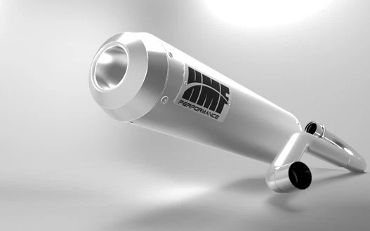 HMF Performance Full Exhaust System Brushed Mini End Cap Honda Ruckus 2003-2015 - Image 2 of 2