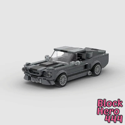 Ford Mustang Shelby GT500 Supercar MOC - 364 Klemmbaustein Sport Auto Muscle Car