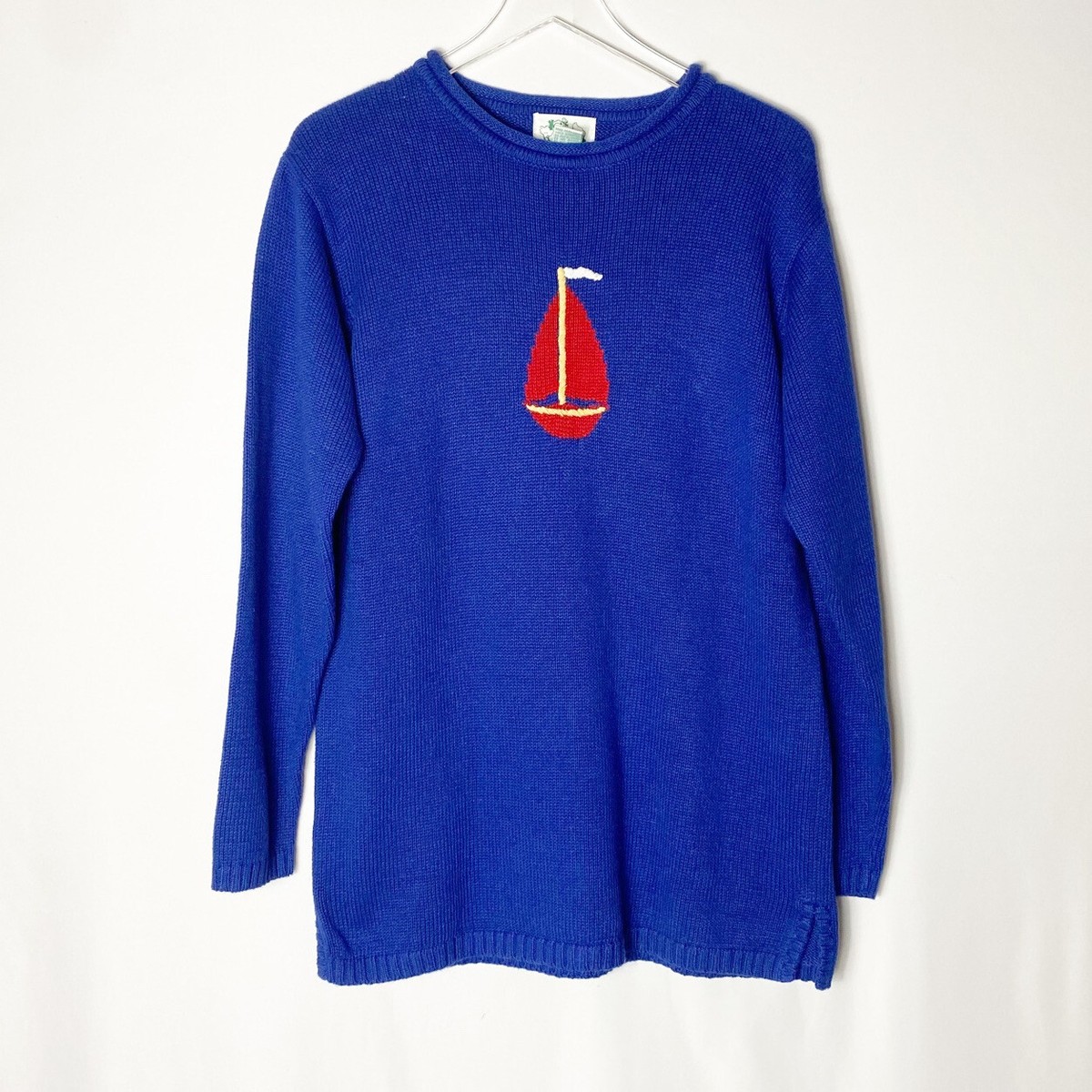 Quacker Factory Womens Blue Beaded V-Neck Sweater Plus Size 1X
