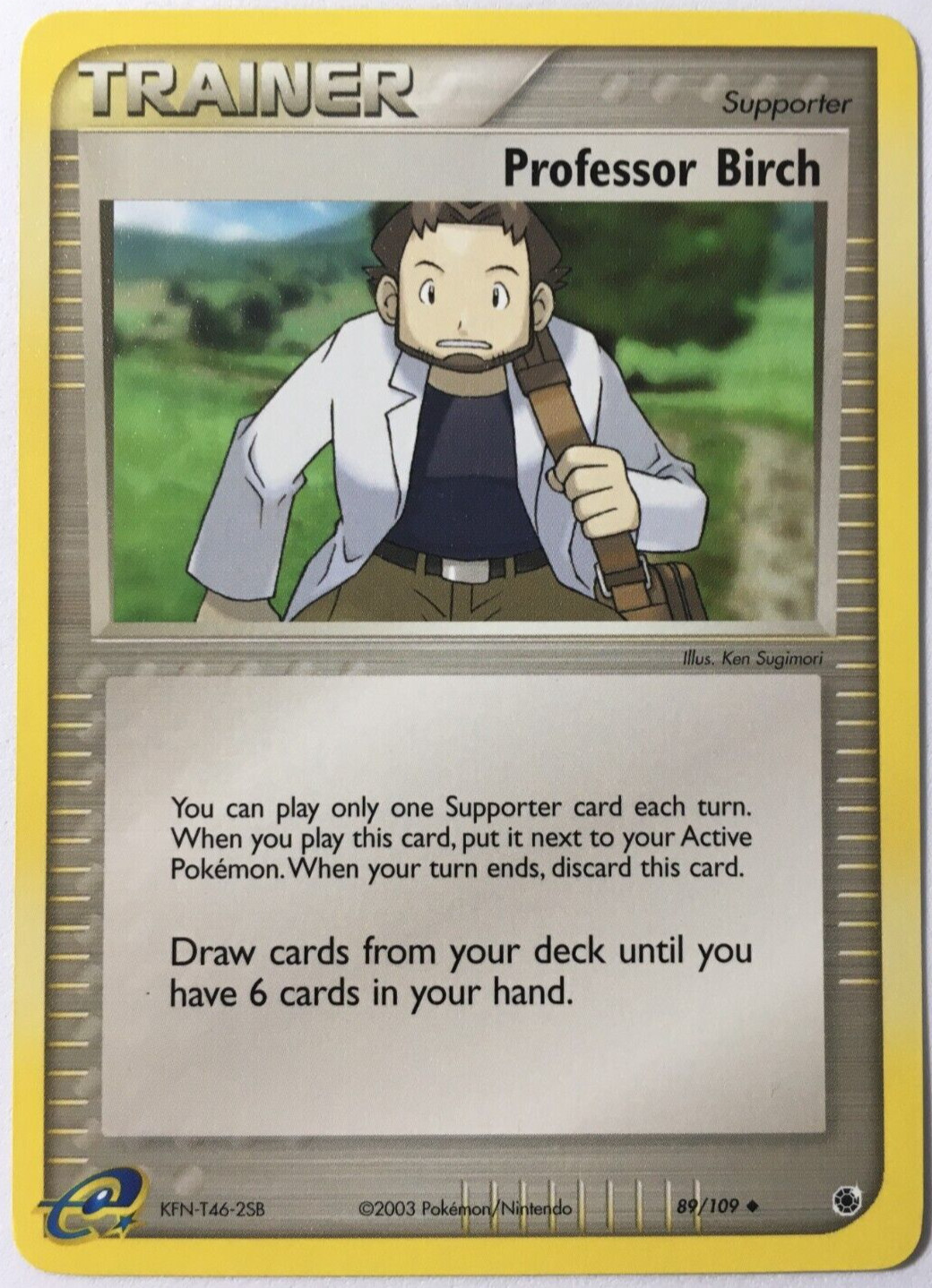 POKEMON PROFESSOR BIRCH 89/109 EX RUBY & SAPPHIRE UNCOMMON NEAR MINT