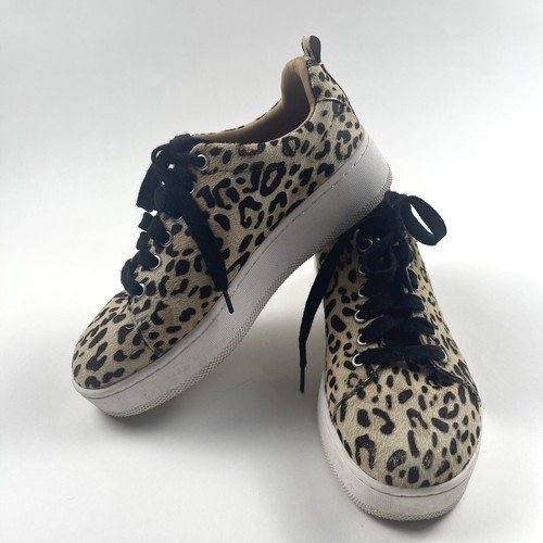 halogen leopard sneakers