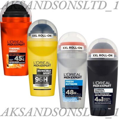 L'Oreal Men Expert Anti Transpirant Long Lasting Deodorant Roll On 50ml