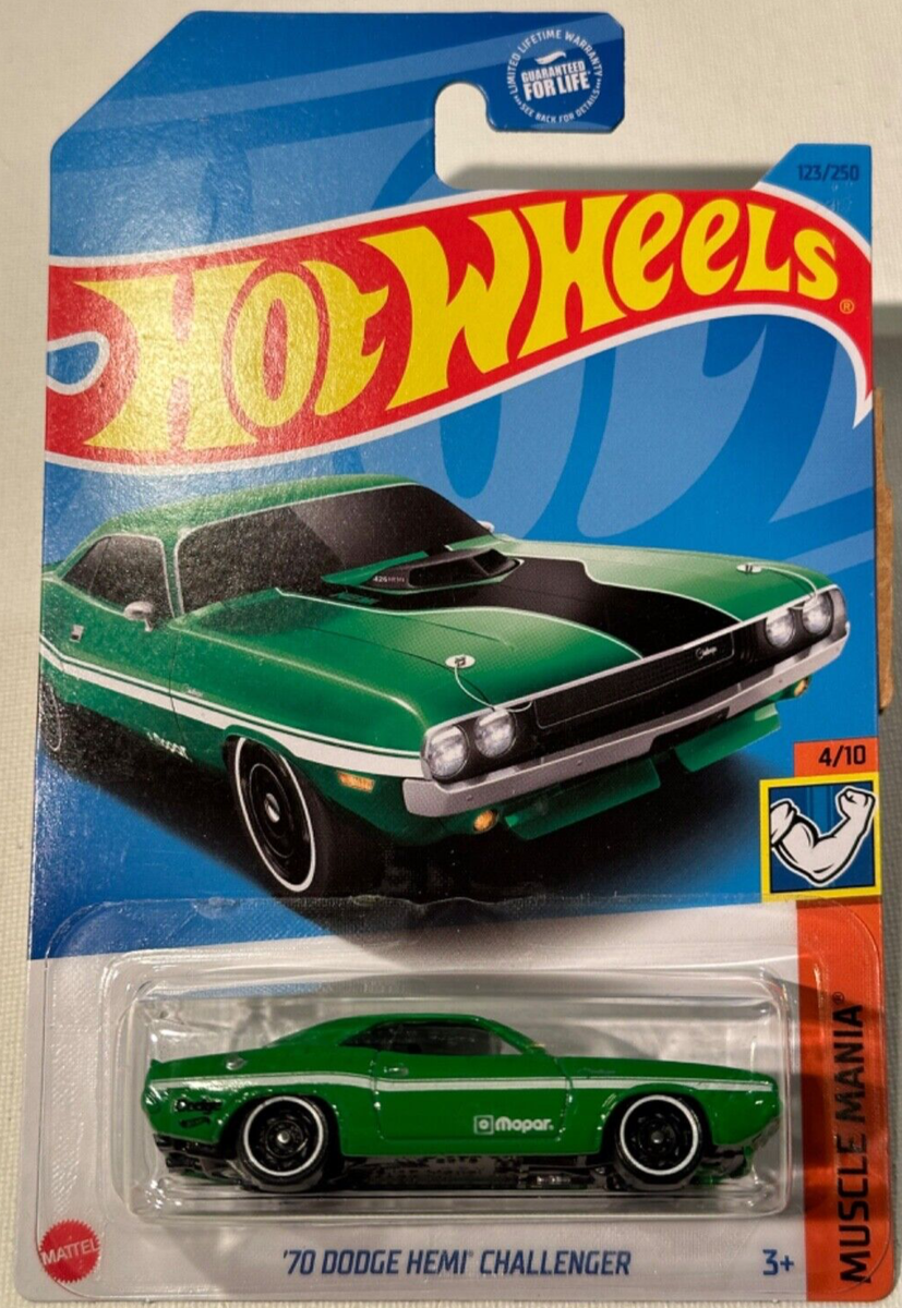2023🔥HOT WHEELS, '70 DODGE HEMI CHALLENGER, 4/10 MUSCLE MANIA