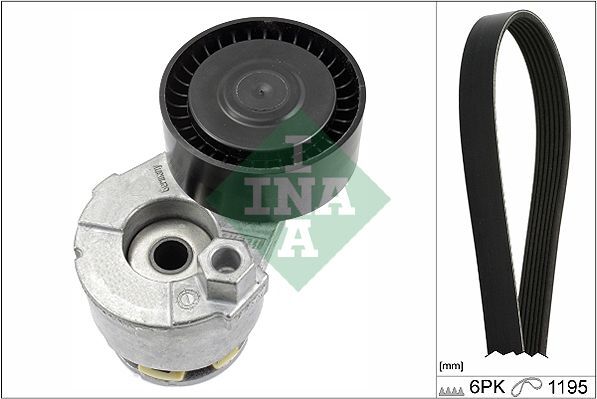 Ina 529 0117 10 Keilrippenriemensatz FüR Dacia Passend FüR Nissan Renault-image