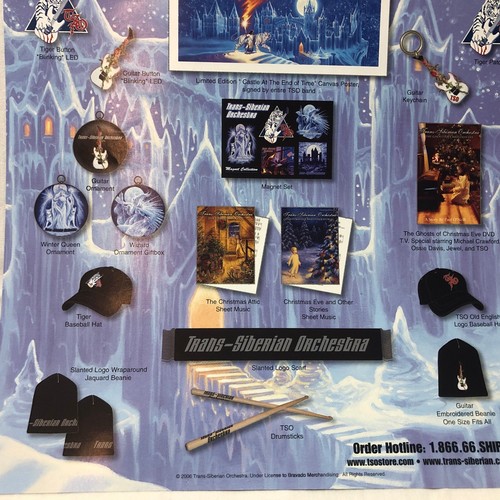 Trans Siberian Orchestra Advertising Merch Flyer 2006 - Picture 7 of 8
