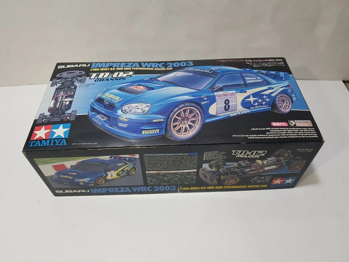 Vintage TAMIYA RC 1:10 Car SUBARU IMPREZA WRC 2003 TB-02 Full bearings Japan