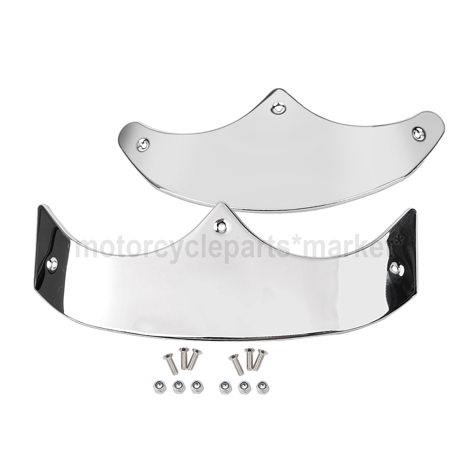 For Harley Motor Front & Rear Fender Tip Trim Fat Boy FLSTF 1989-2006 1990 2000