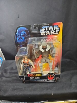 NIB Kenner Star Wars Deluxe Han Solo Smuggler Flight Action Figure NEW