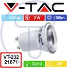 V-TAC PRO VT-232 21871 LED spotlight Samsung Chip GU10 2W 38° MR11 cold